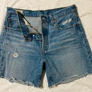 Luxor Street 501 Mid Thigh Jean Shorts